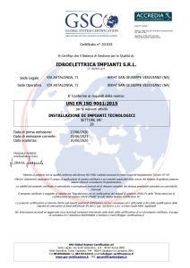 Certificazione di Idroelettrica Impianti | Impianti elettrici e idraulici